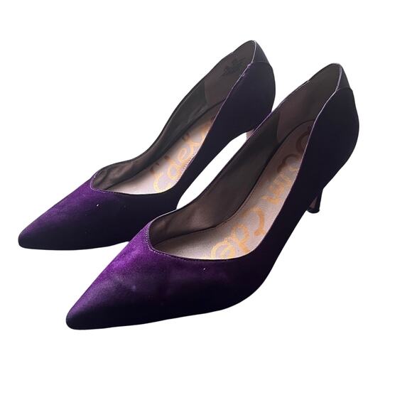 Sam Edelman Shoes - Sam Edelman Pump Shoes Womens 9.5 M Dea Pointed Toe Stiletto Heel Suede Purple
